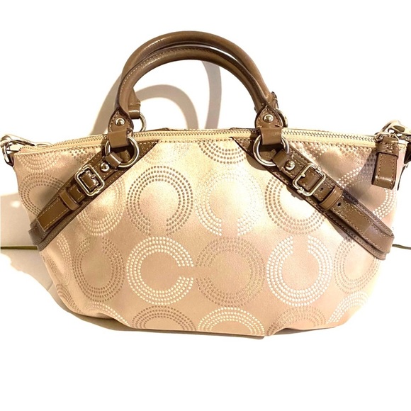 Coach vintage CC signature print nylon satchel handbag - Picture 2 of 11